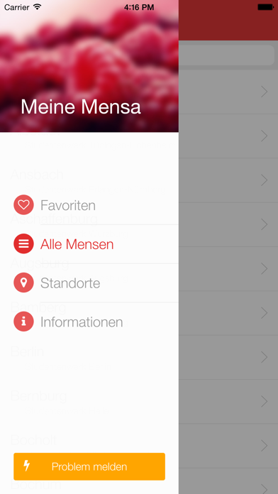 How to cancel & delete Meine Mensa - Speiseplan für alle Universitäten und Hochschulen in Deutschland from iphone & ipad 4