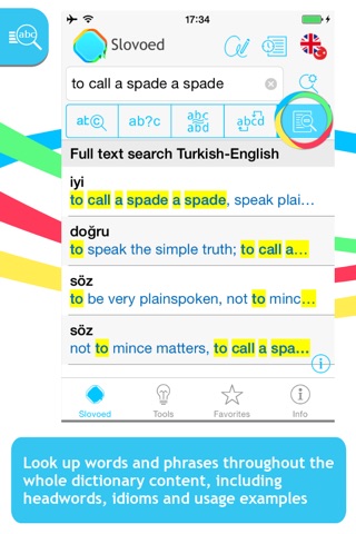 Turkish <-> English Slovoed Deluxe talking dictionary screenshot 2