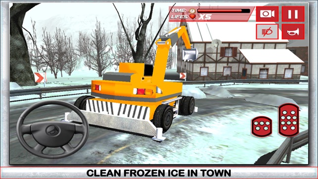 Snow Truck Driver Simulator 3D – Drive the big crane and cle(圖4)-速報App