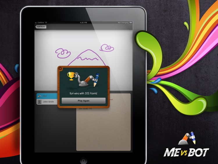 Sketch W Friends - Multiplayer Drawing and Guessing Games for iPad screenshot-4