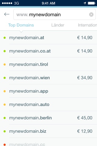 easyname Domaincheck & WHOIS screenshot 2