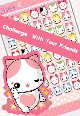 Rakjung Lucky Cat Mania - My Virtual Clumsy Pet Matching Puzzle screenshot 4