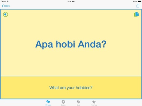 Indonesian Phrasebook - Travel in Indonesia with ease iPad Indonesian Phrasebook - Travel in Indonesia with ease iPad