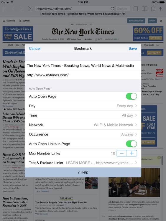 Automatic Web Browser for iPad screenshot-3