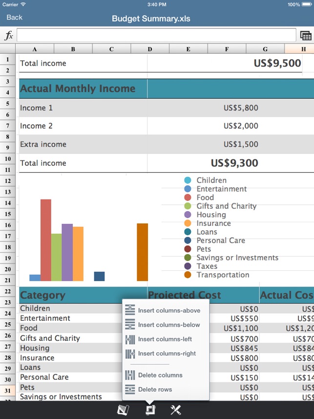 SpreadSheet -Excel Edition HD(圖5)-速報App