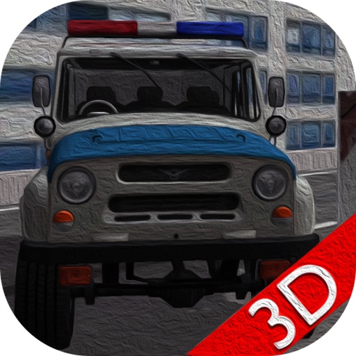 Russian Police Traffic Pursuit 3D Icon