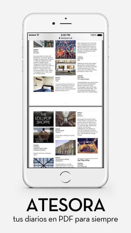 Bonjournal - A minimalist travel journal/diary screenshot-3