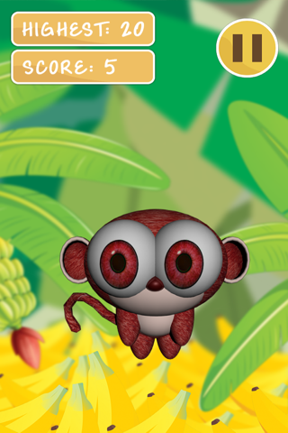 3D Jungle Monkey Kong Flick Game for Free - Best Boy and Girl Apps screenshot 2