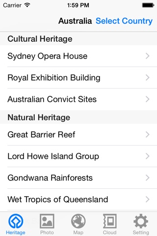 World Heritage in Australia screenshot 2