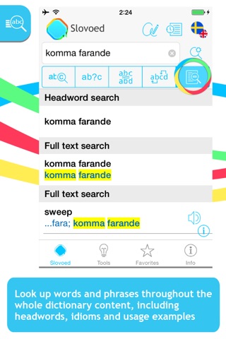English <-> Swedish Slovoed Compact talking dictionary screenshot 2