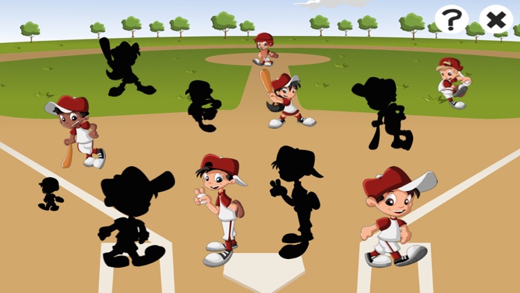 American Baseball Learn-ing Game for Children in Nursery School