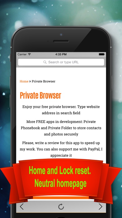 Private Browser - Private & Anonymous web browser