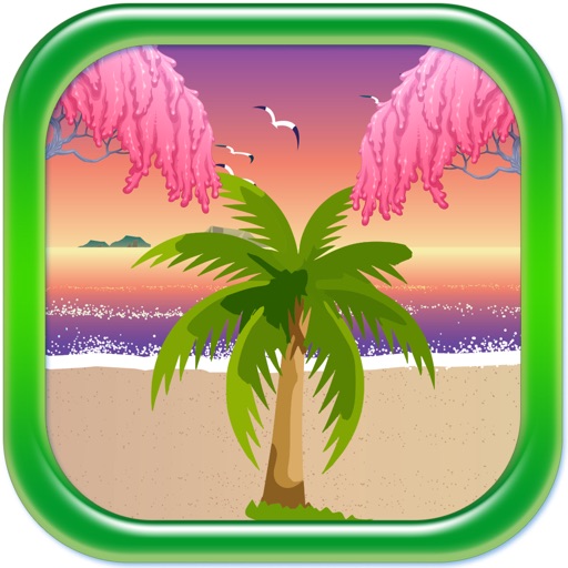 Beach Blanket Balloon Palm Tree Tropical Matching Ring Toss icon