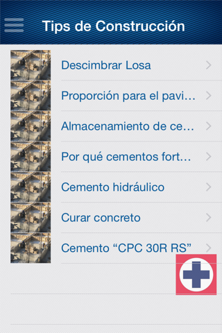 Tabla de proporcionamientos Cruz Azul screenshot 2