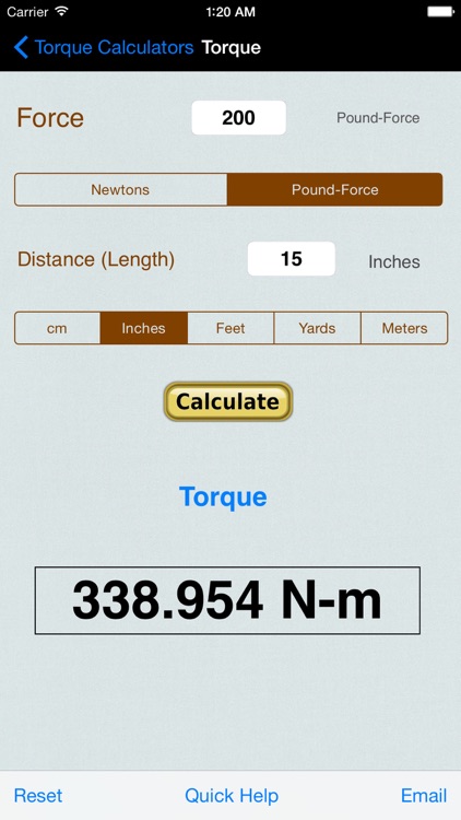 Torque Calculator & Units Converter