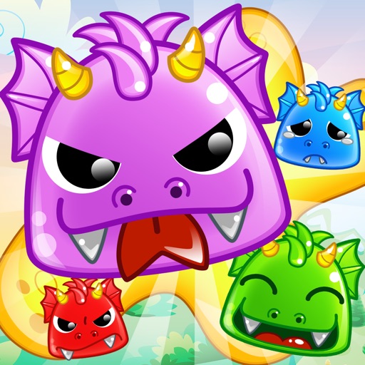 Jelly Dragon Pop (Premium) - Castle Blitz Match 3 Puzzle Game Icon