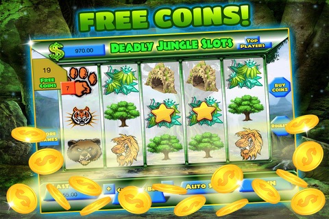 Deadly Jungle Jackpot Slots with Vegas Roulette Adventure screenshot 4