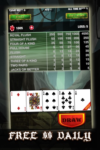 Jungle Temple Video Poker - Fun Casino Gambling Blast screenshot 4