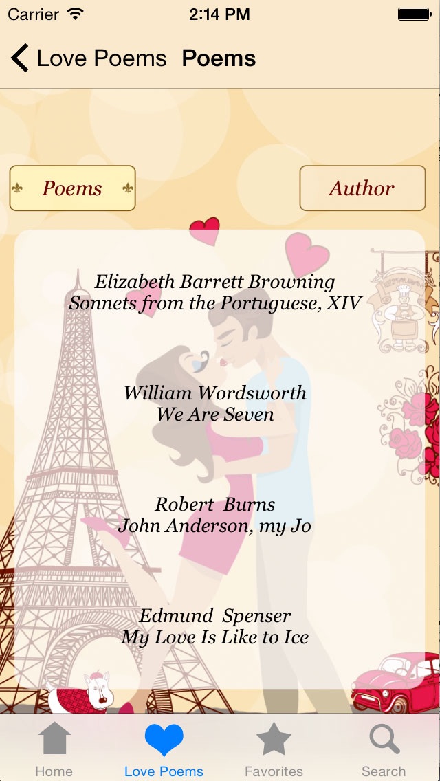 Love Poems - The 150 ... screenshot1