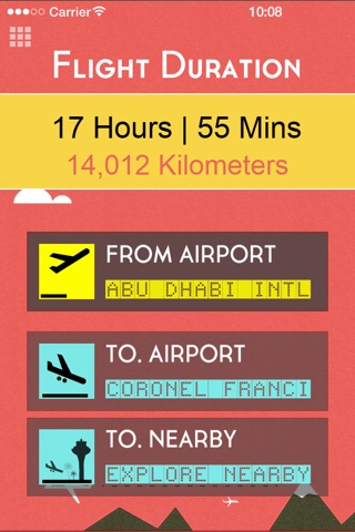 Flight Explorer (Offline Mileage, Airport Codes, Duration, Distances and Route Calculator) screenshot 4