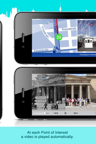 Berlin Guide: History multimedia Sightseeing Tour, GPS triggered video and audioguide, Offline City Map-SD screenshot 2