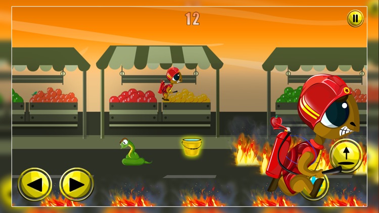 Emergency Inferno Turtle : The Firefighter Saving the Market Place - Free screenshot-3