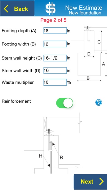 Concrete Foundation Estimator