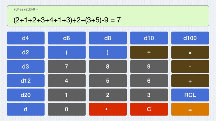 RPG Dice Pro - Quick Die Roll Simulator / Calculator