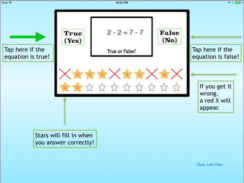 True or False Math Equations Free screenshot 2