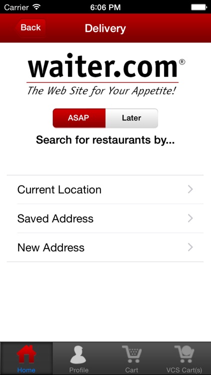 Waiter.com Food Delivery and Takeout