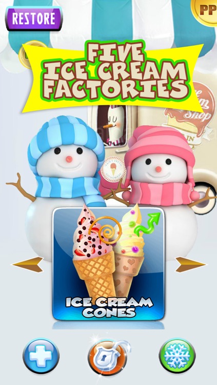 Ice Cream Frozen Snow Cones Treats Maker Game screenshot-3