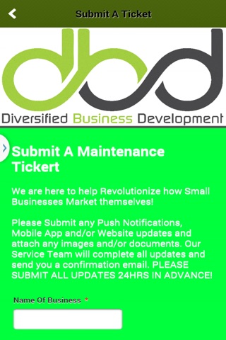 Diversified Business Development screenshot 2