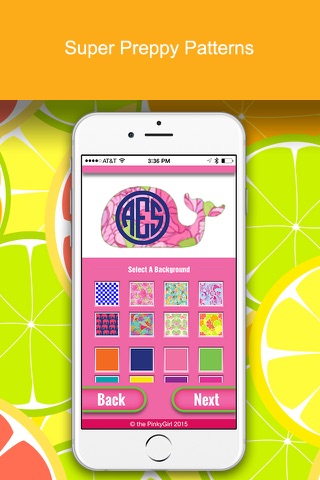 The PinkyGirl Monogram Maker And Text App screenshot 2