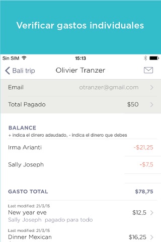 Split : group expenses manager screenshot 4