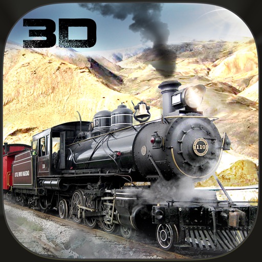 Steam Engine Mountain Cargo Train Simulator Icon