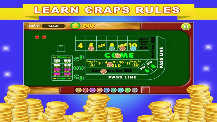 Classic Craps Table PRO - Random Dice Roller with Real Odds
