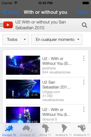 Tour Guide for U2 2009 screenshot 2