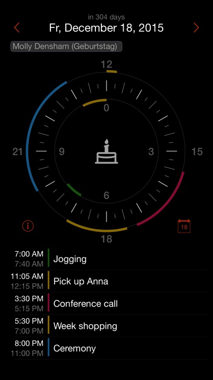 Jiffies Lite - Calendar in the watch screenshot-3