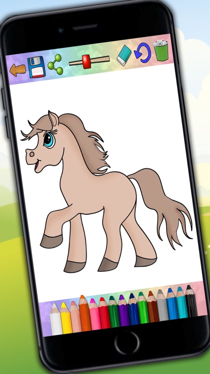 Horses Coloring Book Game