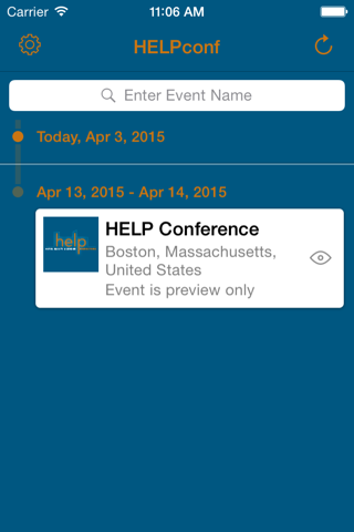 HELPconf screenshot 2