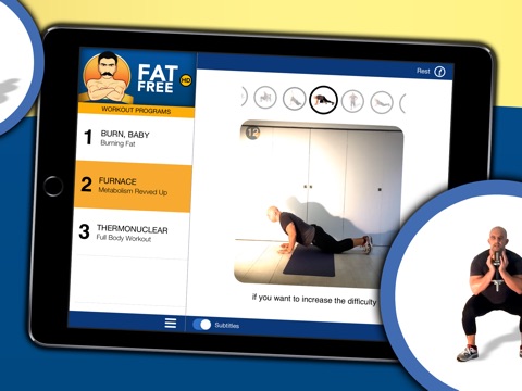 FatFree Fitness for iPad (Burn FAT Fast Workout) screenshot 3