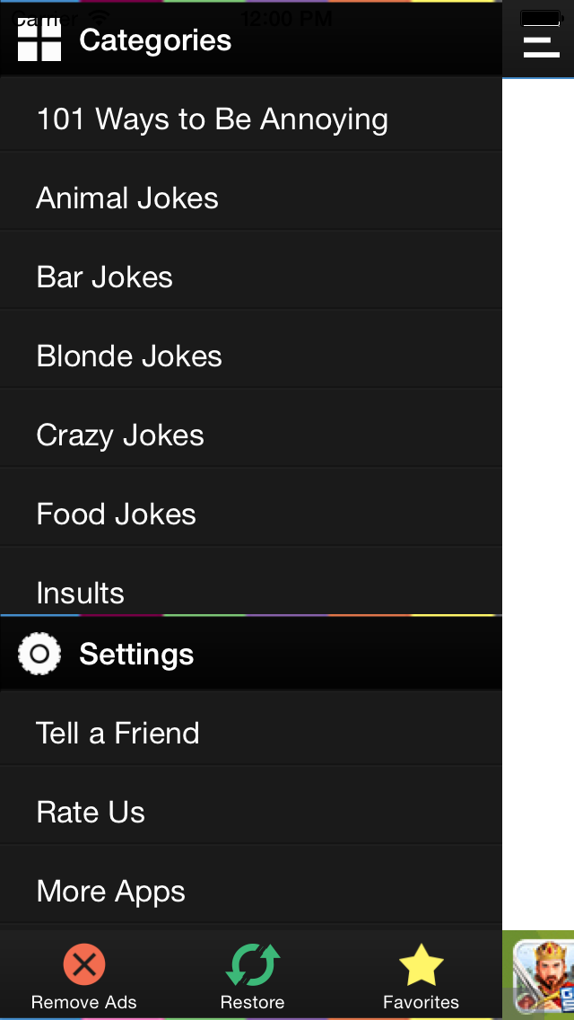 How to cancel & delete 1500 Jokes from iphone & ipad 1