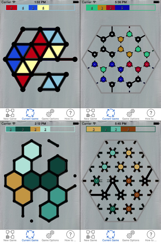 Dots & Boxes - with Triangles & Hexagons, Coins & Strings screenshot 4