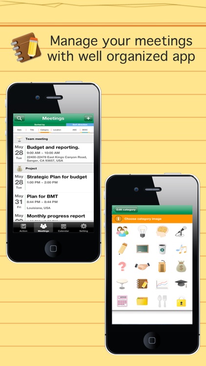 Smart meeting minutes multi sync - Schedule & action item check list screenshot-3