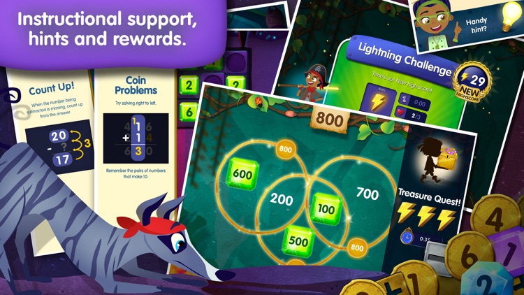 Treasure Sums - Lumio addition and subtraction math games for the Common Core classroom (Full Version) screenshot-4