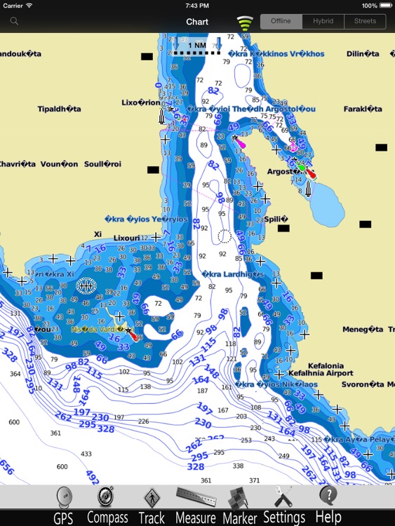 Greece West Nautical Chart HD