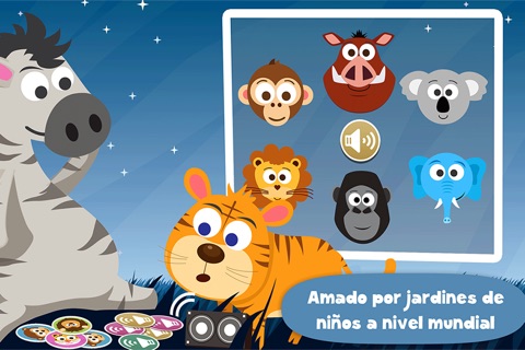 Wildlife Safari Animals Cartoon - Sound Game for a whippersnapper age 1 to 6 in preschool, daycare and the creche free screenshot 3