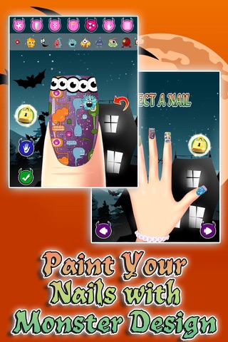 Zombie Monster Nail Dress up Salon Games for Girls and kid Free 2014 screenshot 2