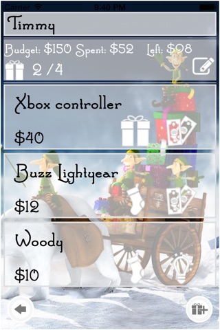 Present Tracker - Christmas Gift Organiser screenshot 3