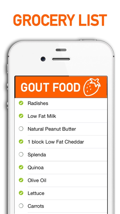 Gout Diet Foods and Grocery List